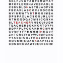 Hot Chick Teacher -  Word Search
