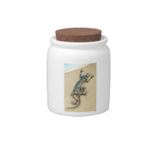 HOT TIN LIZARD CANDY DISH