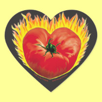 HOT TOMATO VALENTINE'S HEART stickers
