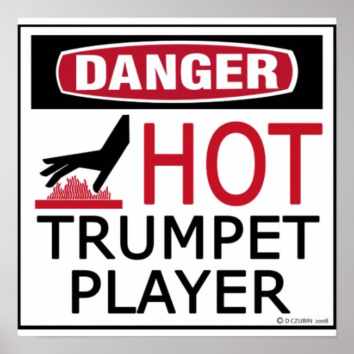 Hot Trumpet Player copy Posters