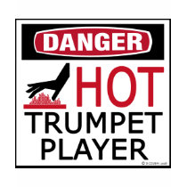 Hot Trumpet Player t-shirts