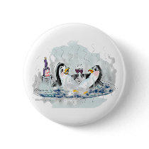 Hot Tub Penguin buttons by raycasso Hot Tub Penguin buttons