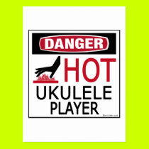 Hot Ukulele Player postcards