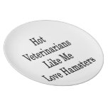 Hot Veterinarians Like Me Love Hamsters Plate