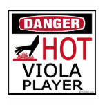 Hot Viola Player t-shirts