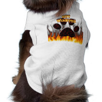Hot winston fire and flame dog shirt pet clothing by ultraflames Hot winston fire and flame dog shirt pet clothing