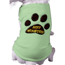 Hot winston fire and flame dog shirt pet clothing by ultraflames Hot winston fire and flame dog shirt pet clothing