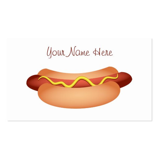 Hotdog Business Card Templates (front side)