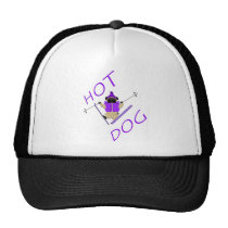 Hotdog Skiing Pug hats