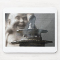 Hotei Buddha and Incense Mouse Pads