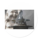 Hotei Buddha and Incense stickers
