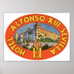 Hotel Alfonso Xiii Sevilla , Vintage Posters