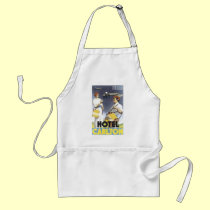 Hotel Carlton Travel Poster aprons