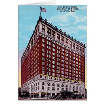 Hotel de Louisville Kentucky Brown Tarjeta