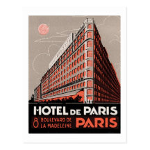 Hotel De Paris Postcard