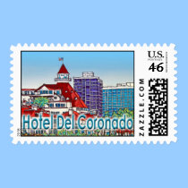 Hotel Del Coronado copy stamps