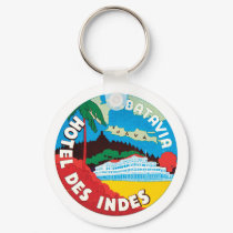 Hotel Des Indes Luggae Label keychains