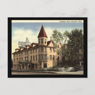 Hotel, Escanaba, Michigan Vintage postcard