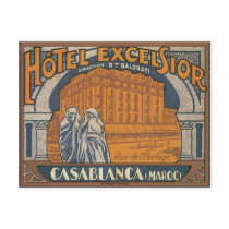 Hotel Excelsior Casablanca (Maroc), Vintage Postcard