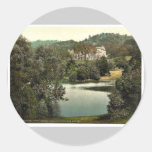 Hotel from gardens, Grange-over-Sands, England cla Stickers