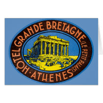 Hotel Grande Bretagne - Greece cards by MyOtherPlanet Hotel Grande Bretagne - Greece cards