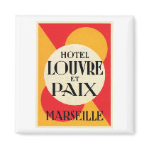 Hotel Louvre et Paix Marseille magnets by vintagegiftmall Hotel Louvre et Paix Marseille magnets