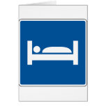Hotel Motel Street Sign cards