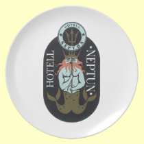 Hotel Neptune Luggage Label plates