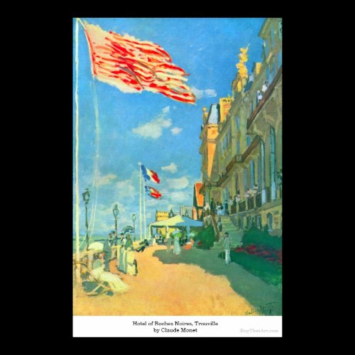 Hotel of Roches Noires, Trouville by Claude Monet Print