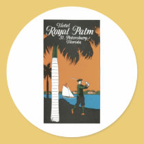 Hotel Royal Palm St. Petersburg Florida stickers
