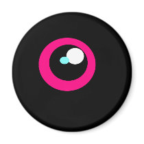 HotPink Monster Fridge Eye magnet (2)