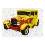 Hotrod in Flames Artcard ACEO Business Card