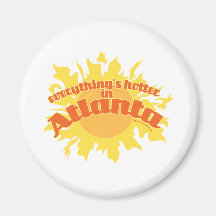 Hotter in Atlanta Fridge Magnets
