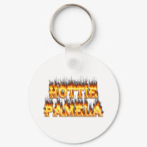 Hottie Pamela fire and flames keychains by ultraflames Hottie Pamela fire and flames keychains