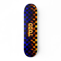 Hottie Todd fire and flames skateboards