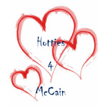 Hotties 4 McCain - #1 Hottie t-shirts by r_sobotkiewicz Hotties 4 McCain - #1 Hottie t-shirts