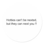 hotties on chatroulette round stickers