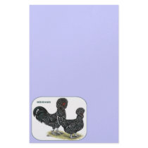 Houdan Chickens Custom Stationery