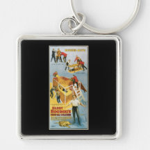 Houdini ~ Buried Alive Vintage  Escape Artist Keychains