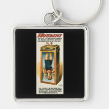 Houdini ~ Illusionist Vintage Magic / Escape Art Key Chain