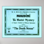 Houdini in The Master Mystery ~ Vintage Magician posters