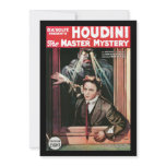 Houdini, The Mastery Mystery vintage poster 1919 Custom Announcements