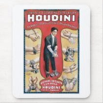 Houdini ~ Vintage Handcuff Escape Artist Mousepads