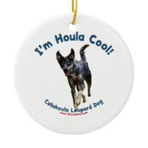 Houla Cool Catahoula Dog Christmas Tree Ornament