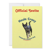 Houla Dog Crazy Invitations