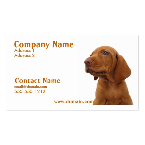 Hound Business Card (front side)