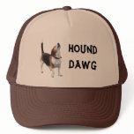 Hound Dawg Beagle Howling Dog Photo Hat