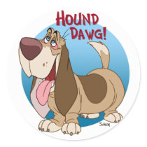 hound dawg stickers by len_simon hound dawg stickers