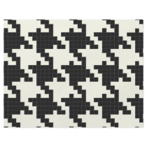 Hounds Tooth Pixel-Textured Flyer