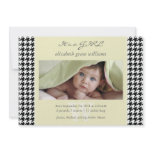 Houndstooth Birth Announcements